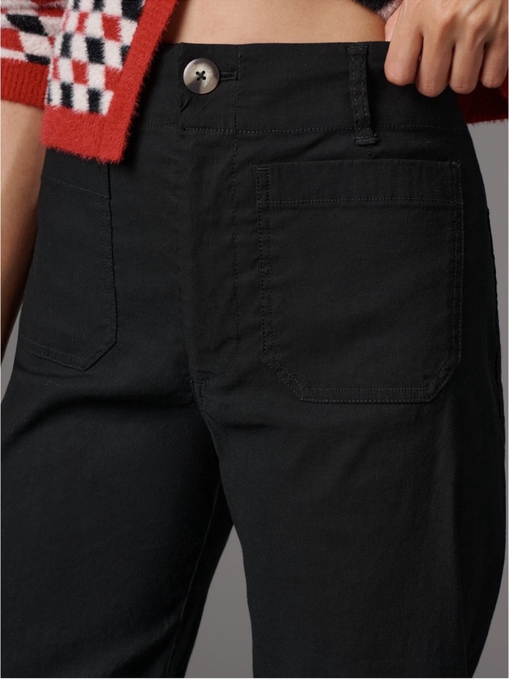 Maeve The Colette Black Wide-Leg Cropped Pants! - Picture 4 of 13